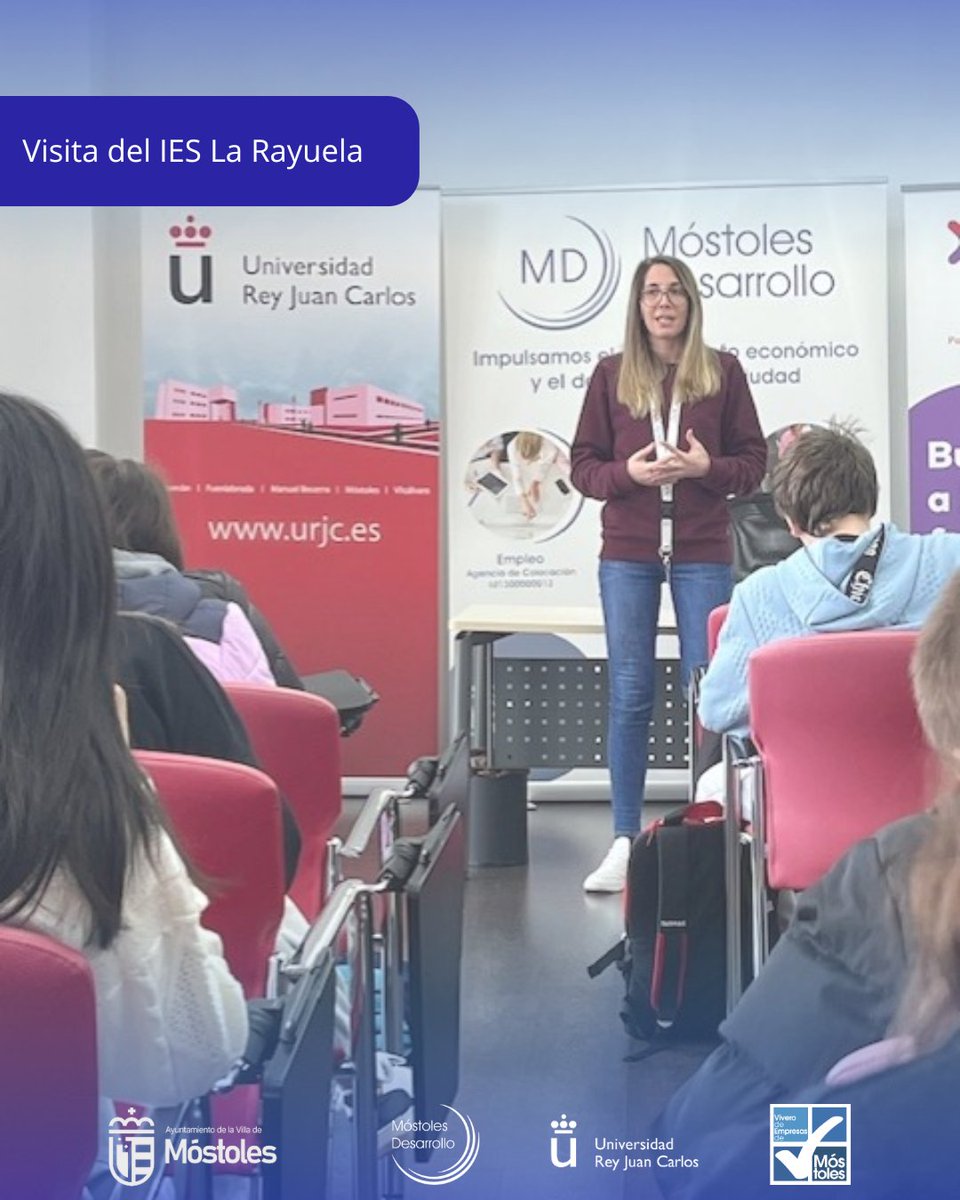 📢 ¡Visita inspiradora al Vivero de Empresas de Móstoles!

El 14 de marzo, alumnos del IES La Rayuela conocieron nuestras instalaciones y aprendieron sobre emprendimiento con Rosa Valdivieso, fundadora de @PPCEando 

¡Gracias por motivar a futuros emprendedores!  #Emprendimiento