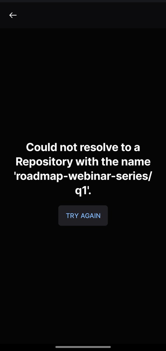 augvcor's tweet image. @github When opening the URL on my Android, it deep-links to #GitHubMobile which assumes it a Git Repo and fails resolving while trying to open it.