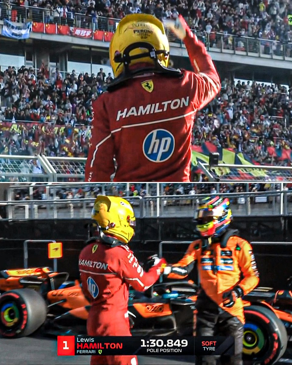 LEWIS HAMILTON'S FIRST SPRINT POLE POSITION WITH FERRARI 👑