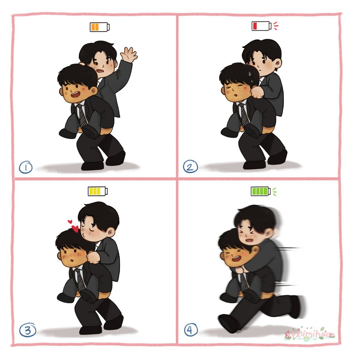 xuxumihao's tweet image. how to charge a puppy🐶🐈‍⬛️

#미넌 #민원 #minwon