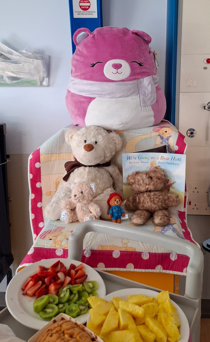 JackieForkin's tweet photo. As part of Nutrition and Hydration Week, #E5F5 held their very own ‘teddy bear tea party’ to celebrate the #NHWeek Global Tea Party. A big thank you to all the staff who organised this event for our patients and families @boltonnhsft @JayneSimps #nutritionandhydrationweek https://t.co/661MezYQAM