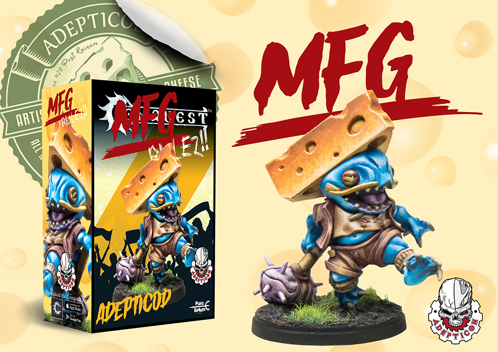 PBWargames's tweet image. Coming this week!

The Murder Fish Gnomes are stowing away in the luggage of our team when they travel to Milwaukee for Adepticon!

At booth 202 or on our eshop from March 26-30th. They’re Nacho usual Conquest characters!

#Conquest #ParaBellumGames #Adepticon
