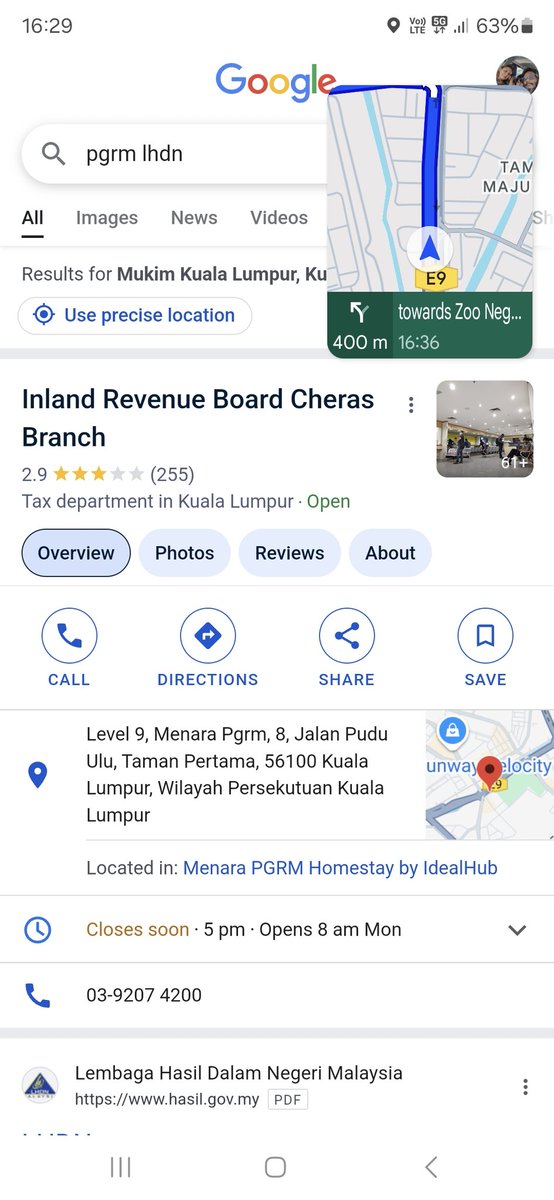 Closed at 4pm.keep note