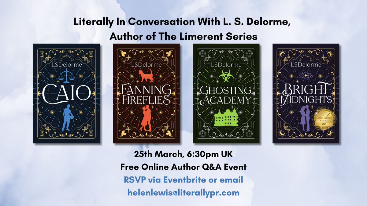 LitPR & Marketing For Authors (@literallypr) on Twitter photo Who's joining Helen Lewis at our next free, online event?
Literally In Conversation With Limerent Series Author <a href="/LexyShawDelorme/">Lexy Delorme</a> is taking place online on 25th March from 6:30pm (UK).
Tickets available via link in our bio, Eventbrite & by emailing helenlewis <a href="/literallypr/">LitPR & Marketing For Authors</a>.com Who's joining Helen Lewis at our next free, online event?
Literally In Conversation With Limerent Series Author <a href="/LexyShawDelorme/">Lexy Delorme</a> is taking place online on 25th March from 6:30pm (UK).
Tickets available via link in our bio, Eventbrite & by emailing helenlewis <a href="/literallypr/">LitPR & Marketing For Authors</a>.com