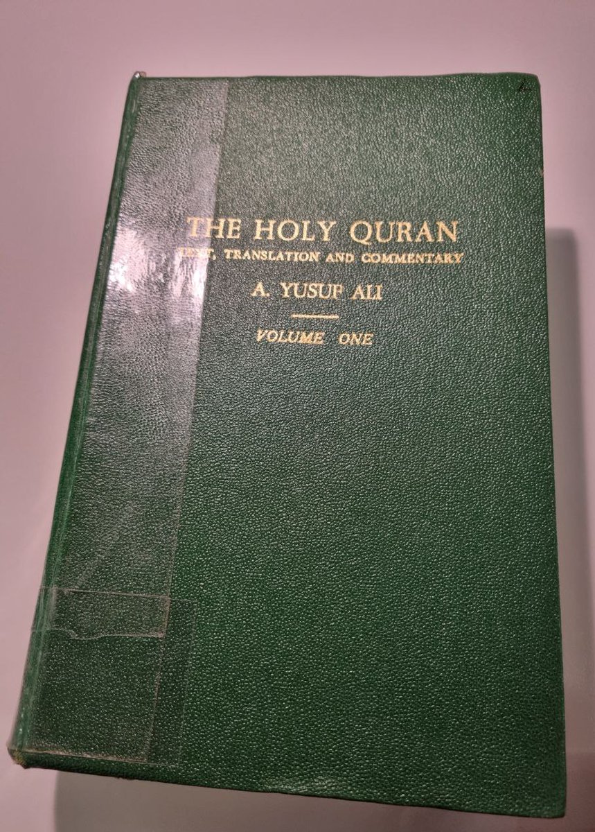 The 1965 edition of 'The Holy Qur’an' by Abdullah Yusuf Ali (1872–1953) was the first-ever English translation of the Qur’an to be published in Saudi Arabia. #qurantranslationoftheweek