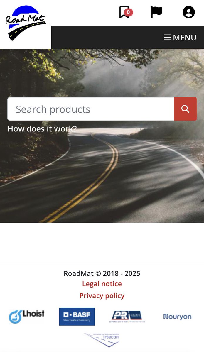 🤔 Are you already one the ~1,000 registered users of #RoadMat? 
 
Registration is free 👍. Once you register, we won't send you emails every day or week or so. The all point of registering is to make sure you are a real person 👷‍♀️👷‍♂️!

Database, 📖 technical notes and case studies