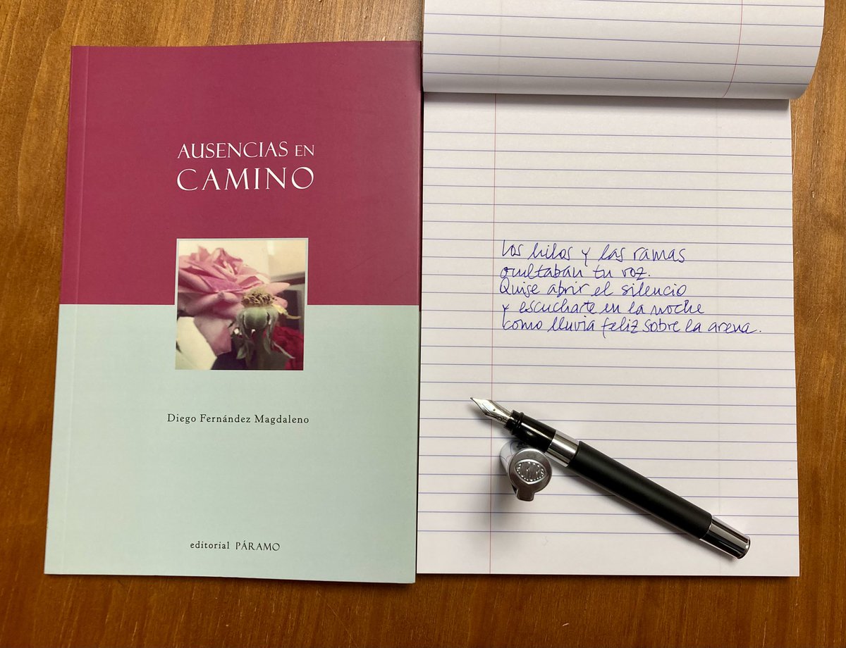 DiegoFMagdaleno's tweet photo. Me sumo al #DíaMundialdelaPoesía con un poema de mi último libro, 𝒜𝓊𝓈ℯ𝓃𝒸𝒾𝒶𝓈 ℯ𝓃 𝒸𝒶𝓂𝒾𝓃ℴ (@EditorialParamo). https://t.co/d2PMbqnF9C