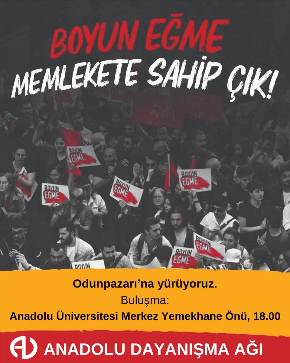 Tüm sıra arkadaşlarımızı seçme ve seçilme hakkını savunmak, haber alma özgürlüğünün ve basın emekçilerinin yanında durmak, iktidarın keyfi uygulamalarını protesto etmek için Odunpazarı Meydanına yürümeye çağırıyoruz.