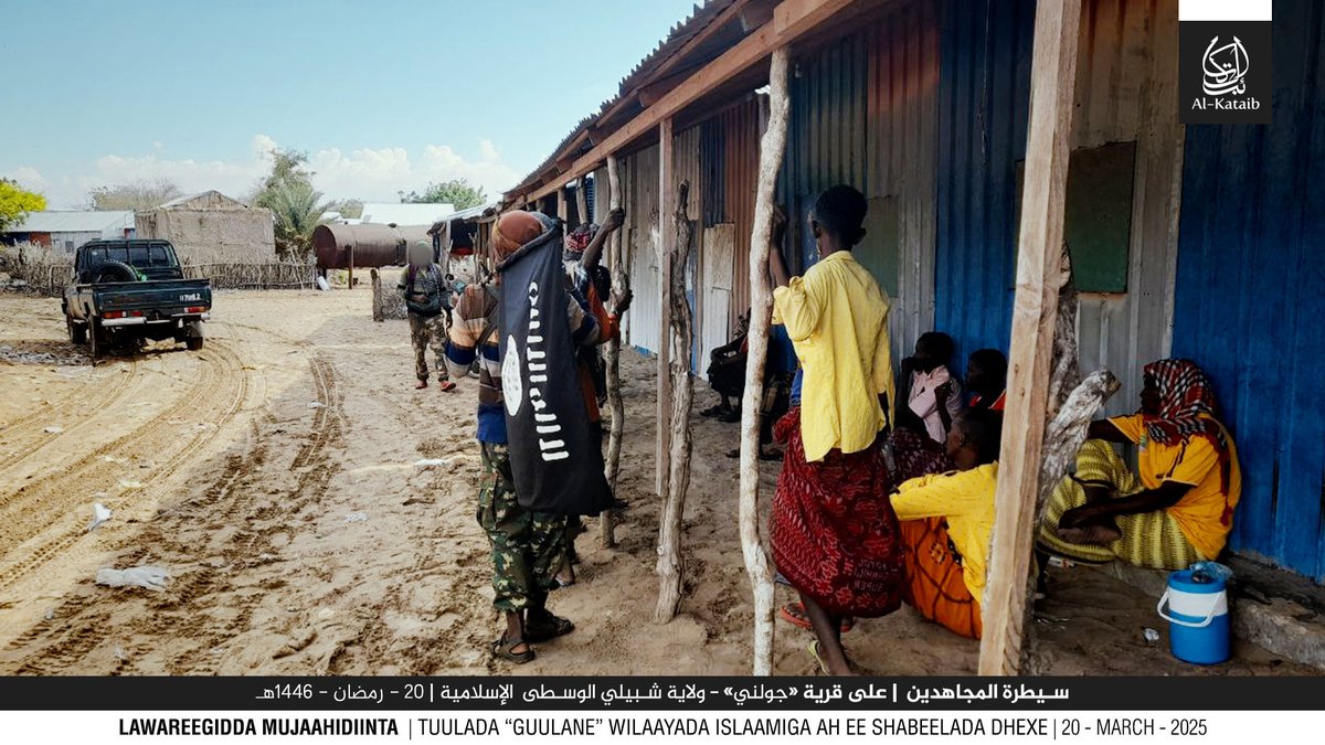 Mogadishu_News's tweet photo. #AS has released photos showing its militants in #Guullane village, near #AdanYabal, a day after claiming to have seized the area without resistance. https://t.co/aD71Bu4h1l