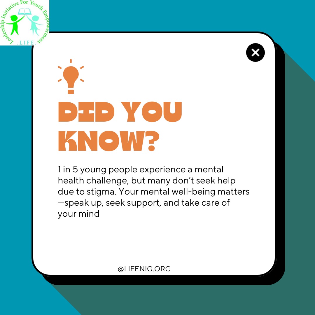 Your mental well-being matters—speak up, seek support, and take care of your mind. 💙"
#DoYouKnow #MentalHealthMatters #LIFE