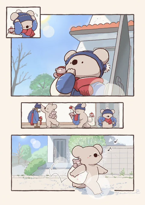 急にあたたかくなった日のコアラ 