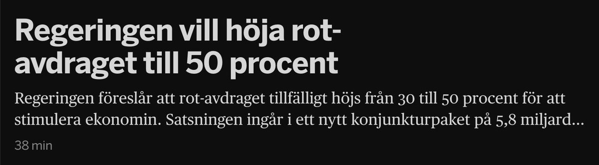 Centerstudenter (@centerstudenter) on Twitter photo Att höja ROT-avdraget är inte sund eller borgerlig skattepolitik. Sänk inkomstskatten istället Att höja ROT-avdraget är inte sund eller borgerlig skattepolitik. Sänk inkomstskatten istället