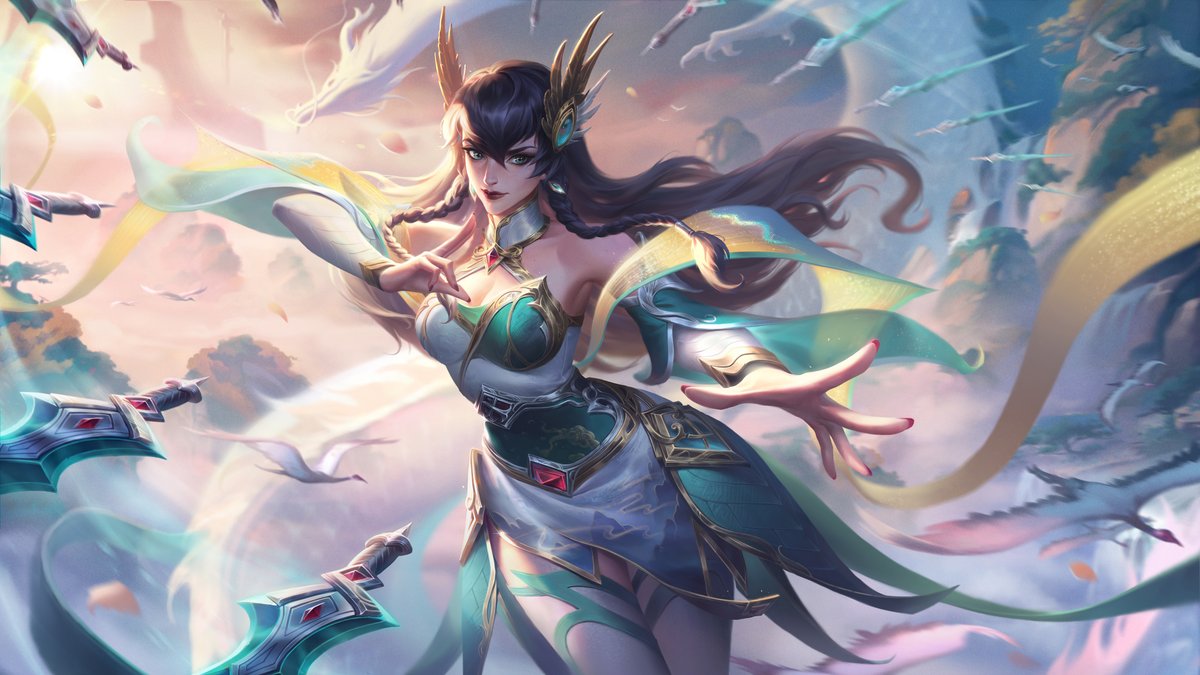 Divine sword Irelia.
artstation.com/artwork/kNLxYd
#LeagueOfLegends 
#League_of_Legends 
#LeagueOfLegendsFanArt 
#WildRift 
#LeagueOfLeaks
#irelia 
#ChampionsLeague