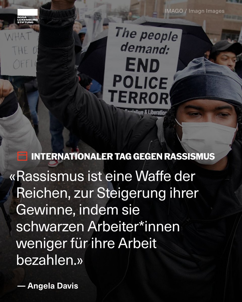 #Rassismus ist nicht nur eine Ungerechtigkeit - er ist ein Instrument der Ausbeutung, das uns spaltet und schwächt. Am heutigen Internationalen #TagGegenRassismus setzen wir uns gemeinsam gegen Diskriminierung und für eine Welt ein, die auf Solidarität und Gleichheit beruht. ✊
