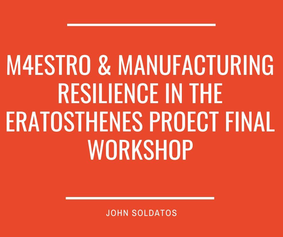 M4ESTRO_Project ๐ช๐บ (@m4estro_project) on Twitter photo Happening today!
Our M4ESTRO colleague at @NetCo_Intra, <a href="/jsoldatos/">John Soldatos</a>, is at the final event of the <a href="/eratosthenesprj/">ERATOSTHENES</a> on "Shaping the Future of Secure IoT โ Innovations in Security, Trust, Identity, and Privacy".
He will discuss M4ESTROโs research, focusing on #cybersecurity and Happening today!
Our M4ESTRO colleague at @NetCo_Intra, <a href="/jsoldatos/">John Soldatos</a>, is at the final event of the <a href="/eratosthenesprj/">ERATOSTHENES</a> on "Shaping the Future of Secure IoT โ Innovations in Security, Trust, Identity, and Privacy".
He will discuss M4ESTROโs research, focusing on #cybersecurity and