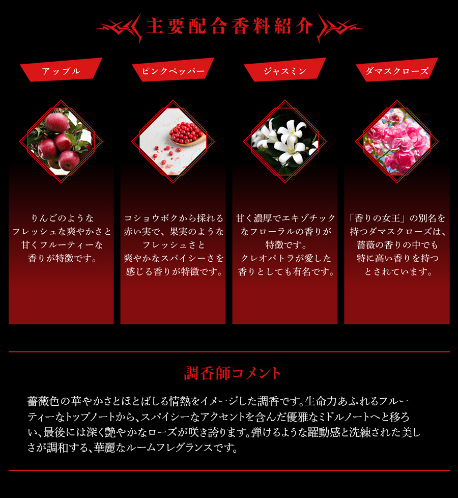 TVアニメ『呪術廻戦』 アロマルームフレグランス 釘崎 野薔薇 華やかに