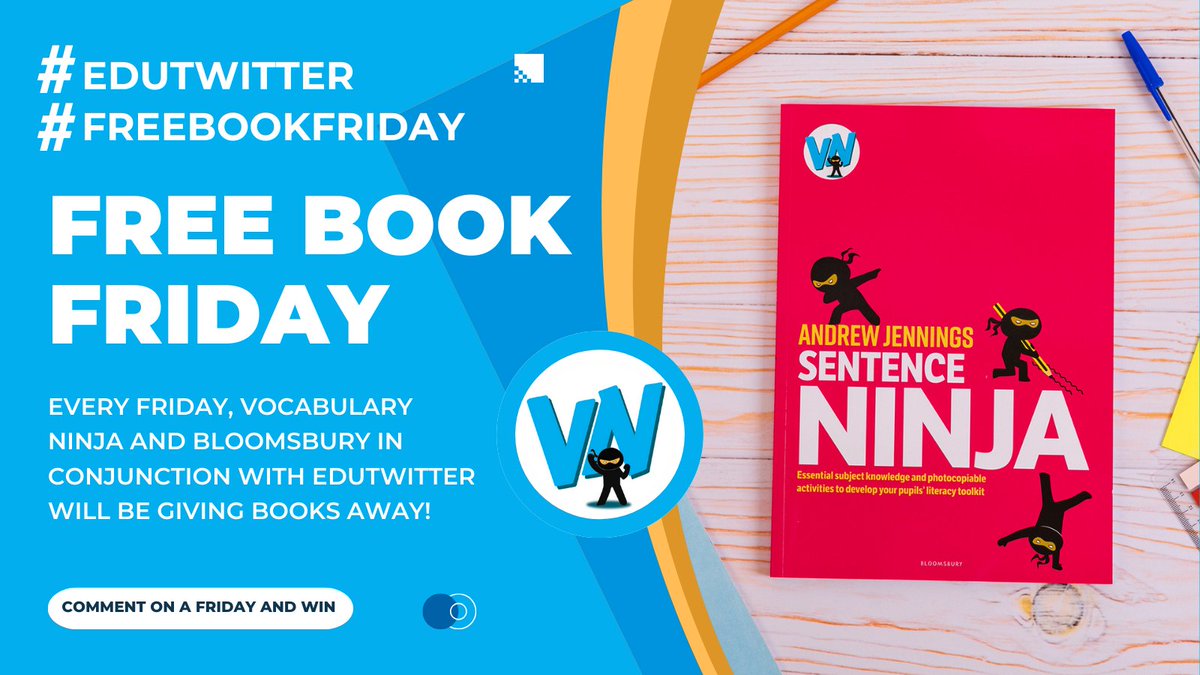 Vocabulary Ninja (@vocabularyninja) on Twitter photo 🚨 Free Book Friday 🚨is back with <a href="/VocabularyNinja/">Vocabulary Ninja</a> and #EduTwitter <a href="/BloomsburyEd/">Bloomsbury Education</a>
To enter, just comment on the post! ♻️ Retweet to spread the love
Just something on a Friday to keep #Edutwitter awesome! #freebookfriday 🚨 Free Book Friday 🚨is back with <a href="/VocabularyNinja/">Vocabulary Ninja</a> and #EduTwitter <a href="/BloomsburyEd/">Bloomsbury Education</a>
To enter, just comment on the post! ♻️ Retweet to spread the love
Just something on a Friday to keep #Edutwitter awesome! #freebookfriday