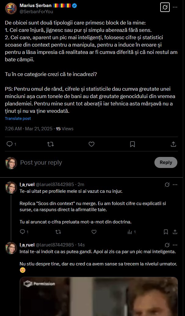 danex44786199's tweet photo. Conversatia cu dl @SerbanForYou  continua☺️ https://t.co/r7zcptCF9J
