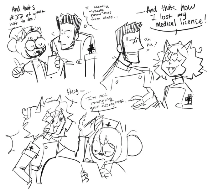 [Repost from 2021] so its a dog doctor, a cat surgeon, and a med student, right? 