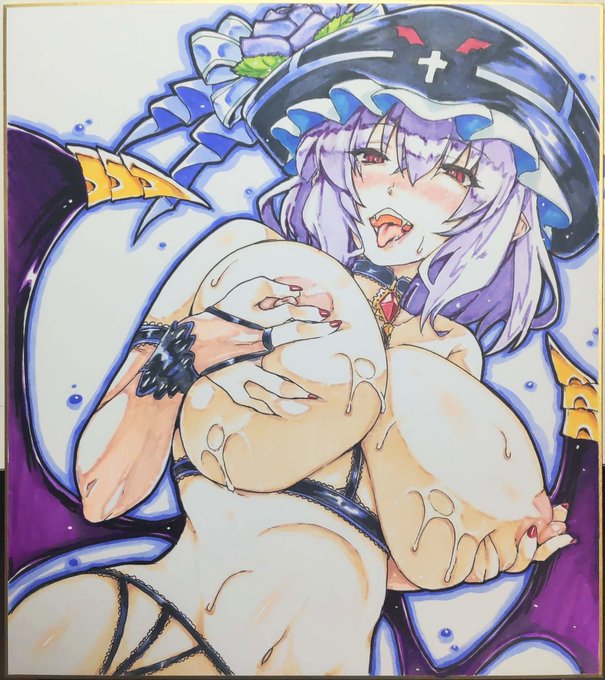 大人レミリア色紙完成
静岡例大祭でオークションで出します 