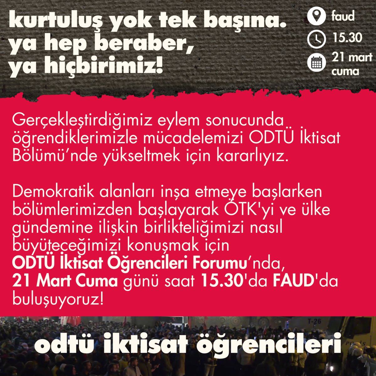 🟥 İktisat Öğrencileri boykot forumu düzenliyor!