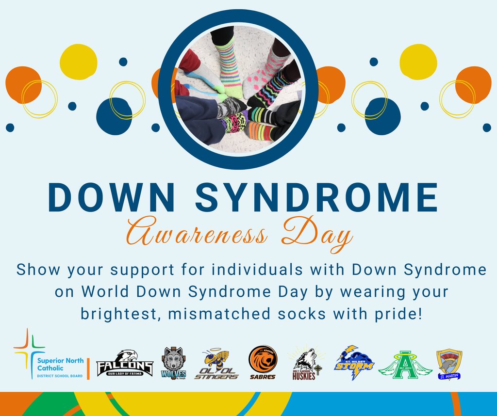 Join Us in Celebrating World Down Syndrome Day! On March 21, wear your brightest mismatched socks to show your support for individuals with Down Syndrome. This simple but meaningful gesture promotes awareness and inclusion in our schools and communities #RockYourSocks