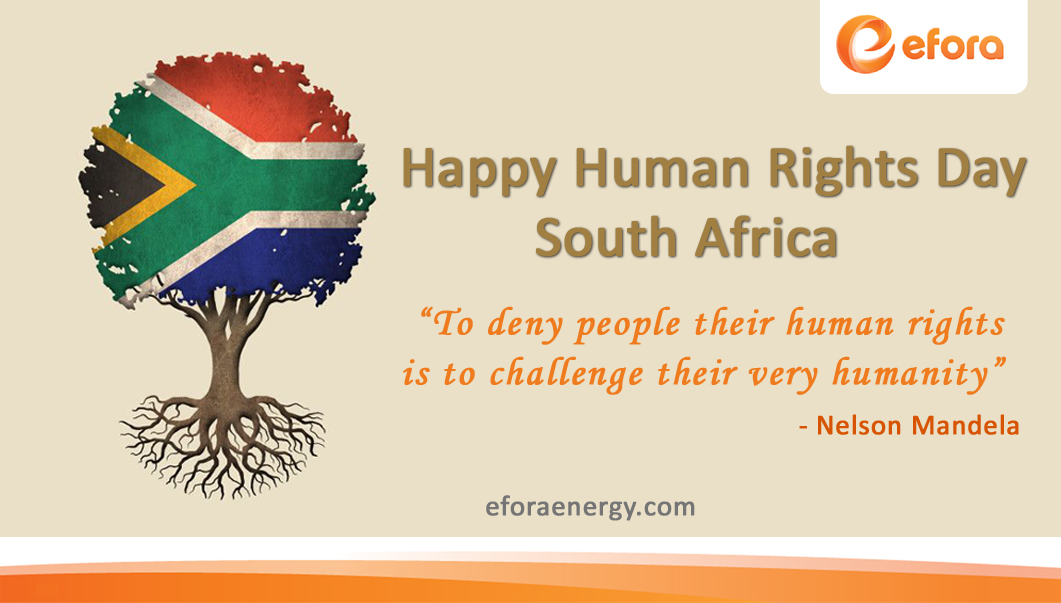 Happy Human Rights Day! Today, we reflect on the values of human dignity, and equality for all. May we be reminded on this day of the price paid for our human rights in South Africa.