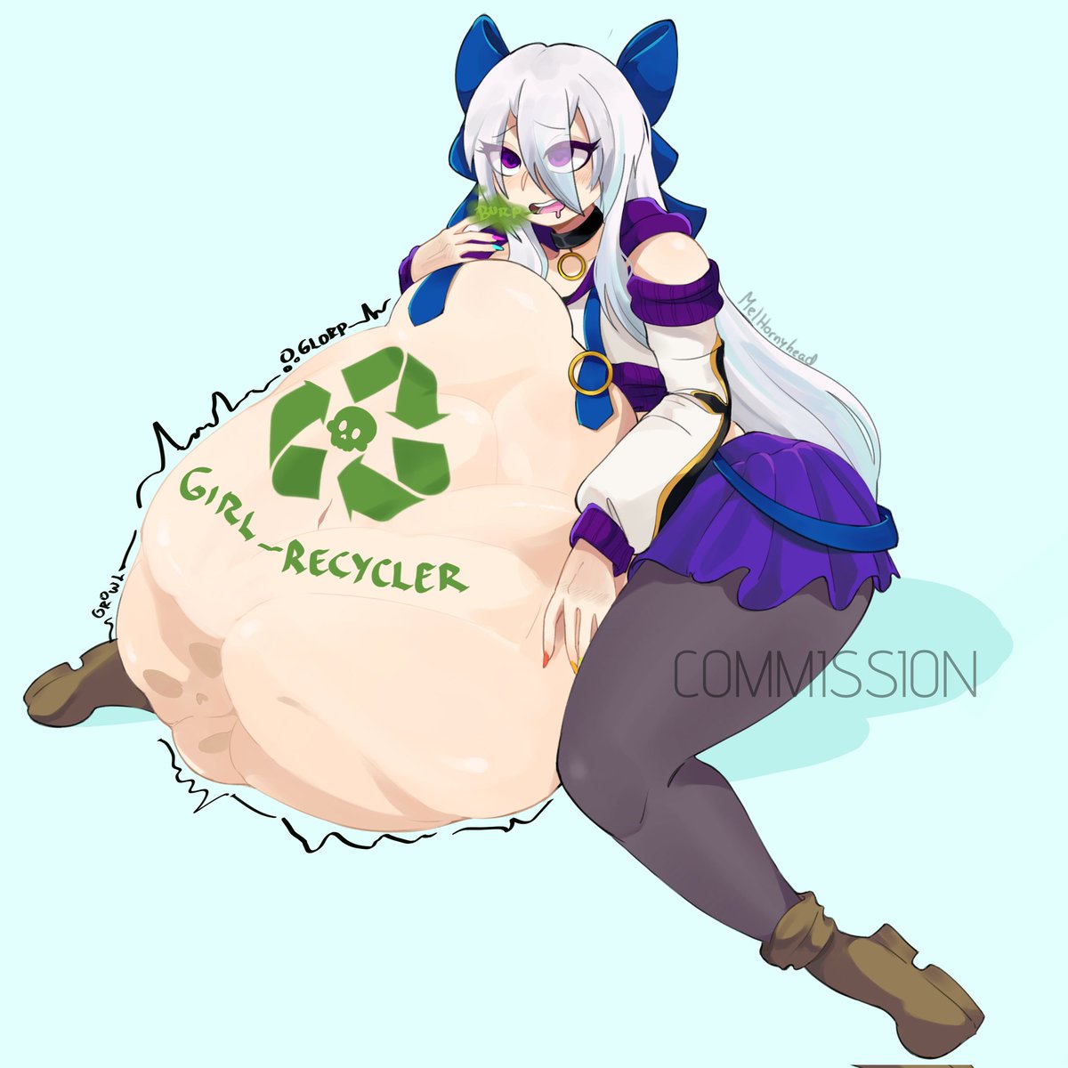 Com finished for @ArdithDenizens 
I finished it last night but I fell asleep x") 

#vore #vorephilia #vorebelly #bigbelly #multipleprey #digestion