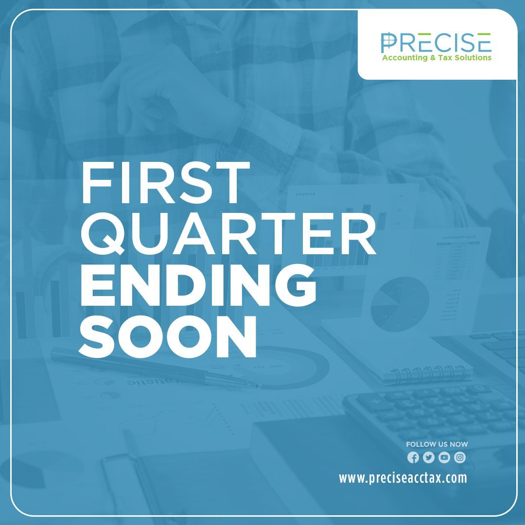 preciseacctax's tweet image. 🚨 First quarter closes March 31! 🚨

That means:
✅ Sales Tax filings
✅ Quarterly Payroll Taxes
✅ Bookkeeping check-ins

Deadline: April 15—Don’t wait!

📞 (301) 541-3145 | 💻 preciseacctax.com

#BusinessTaxes #TaxDeadlines #Q1Filings