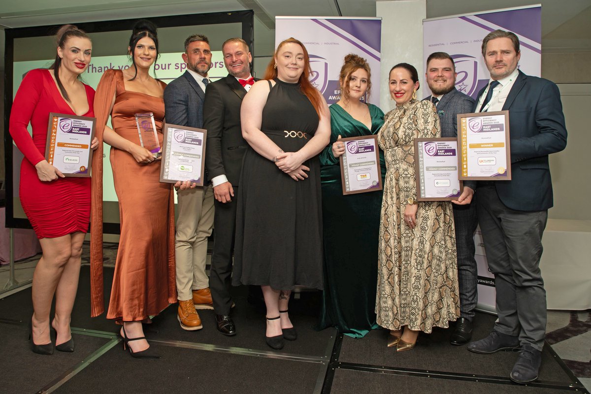 Congratulations to our winners and all who were nominated at the East Midlands Awards at DoubleTree by Hilton Nottingham - Gateway Hotel last night. #energyefficiency #energyefficiencyawards #eastmidlands