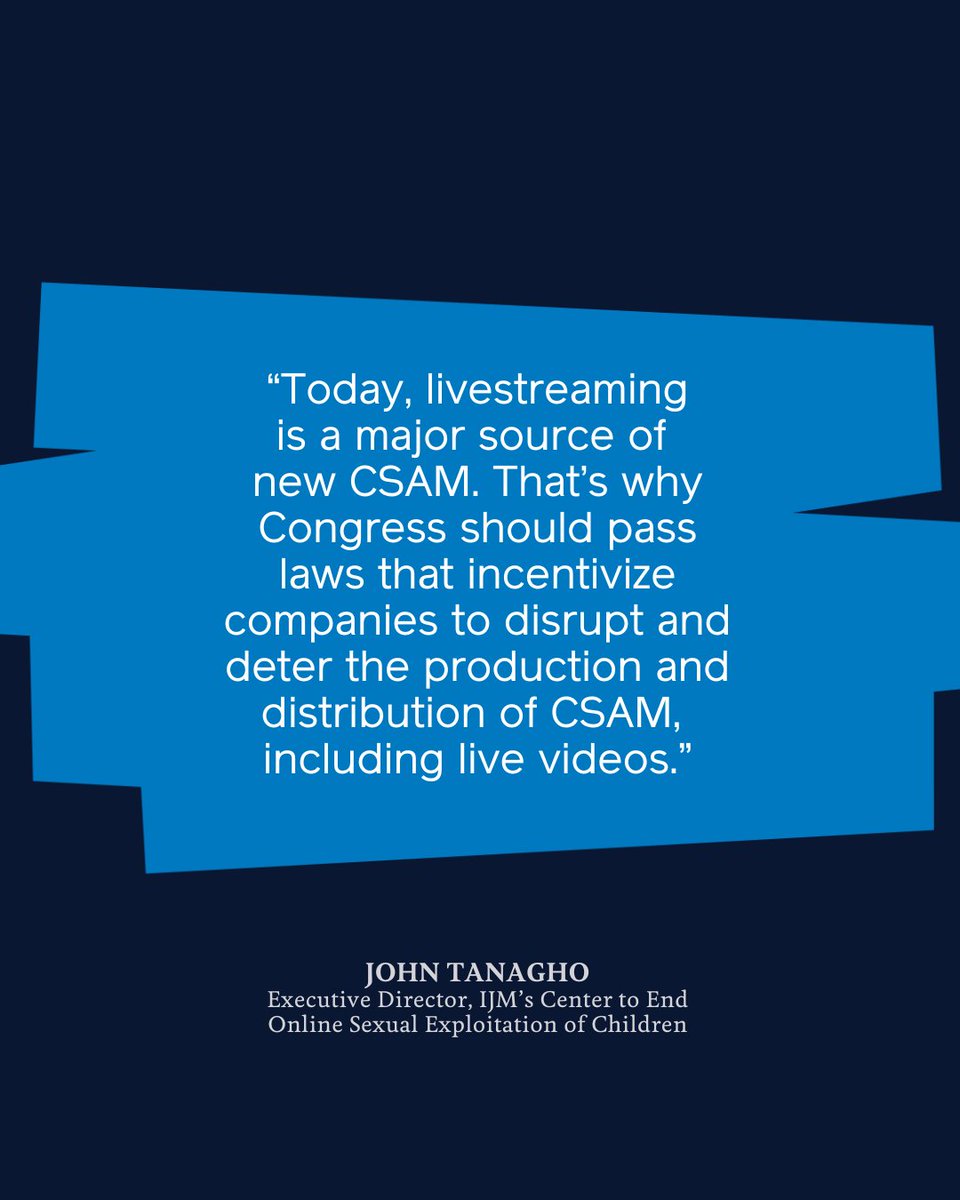 ijm_ph's tweet image. IJM&apos;s John Tanagho testified before the @HouseJudiciary, urging Congress to pass critical legislation to prevent online sexual exploitation of children and to hold offenders accountable. 

#EndOSEC #UntilAllAreFree #OnlineSafety #ChildProtection