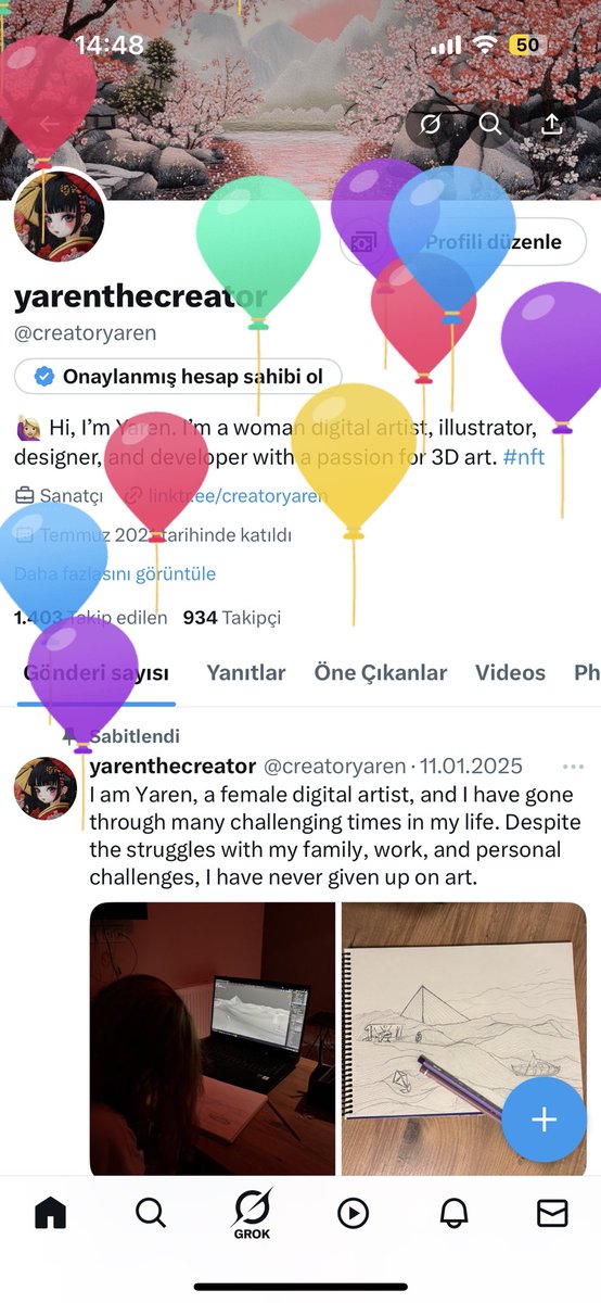 creatoryaren's tweet photo. 🙋🏼‍♀️Hello everyone, today is my birthday! 🎉🎂🥳

I’m waiting for your gifts! 🎁🎈 https://t.co/br9OUeFG0A