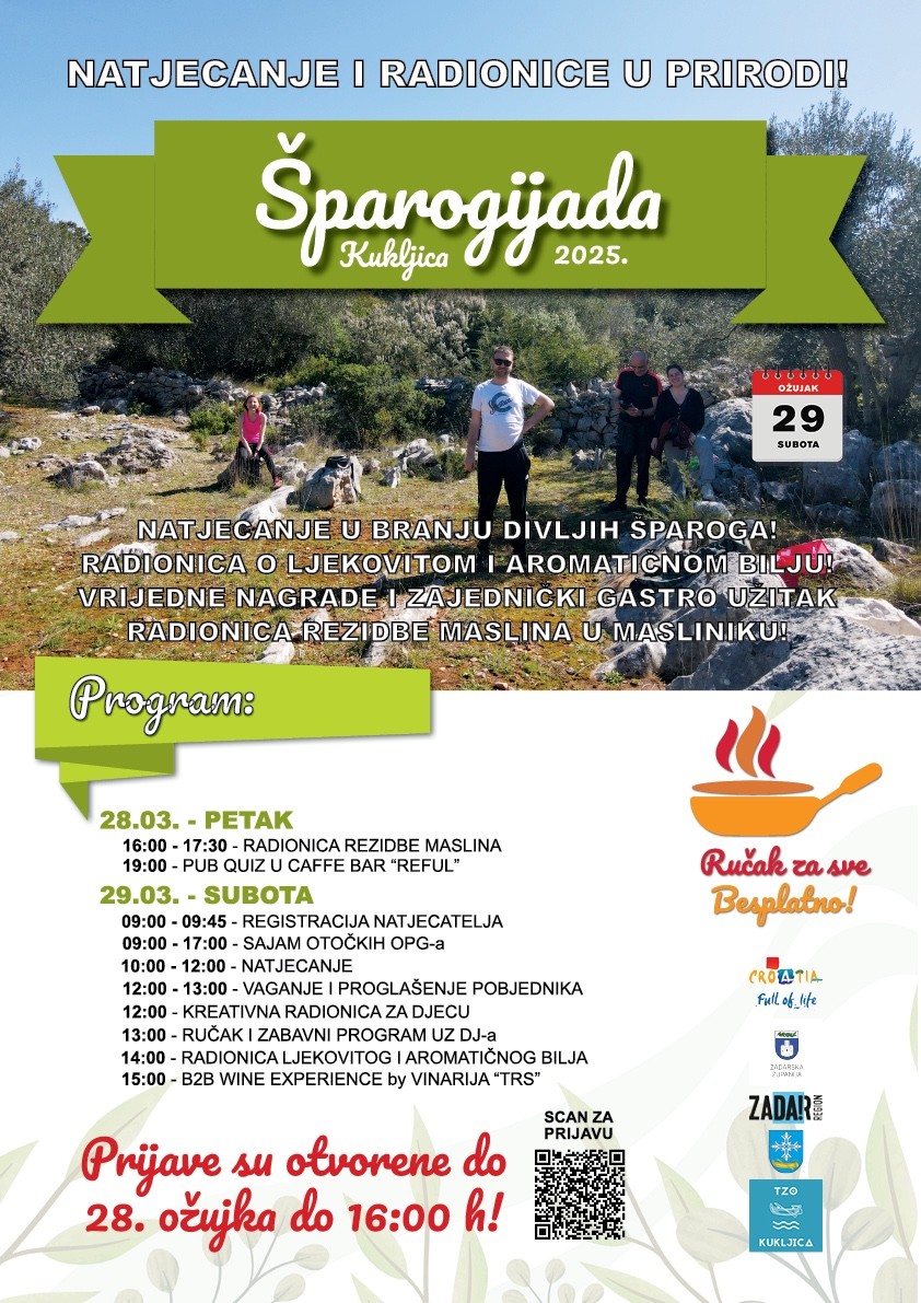 OVAJ VIKEND Najava manifestacije Šparogijada Kukljica 2025   antenazadar.hr/clanak/2025/03…