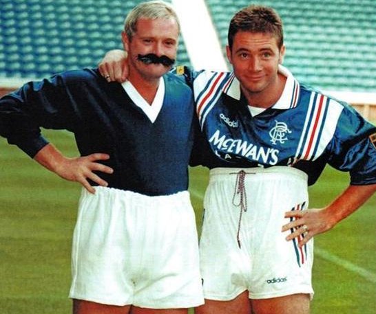 Paul Gascoigne and Ally McCoist.