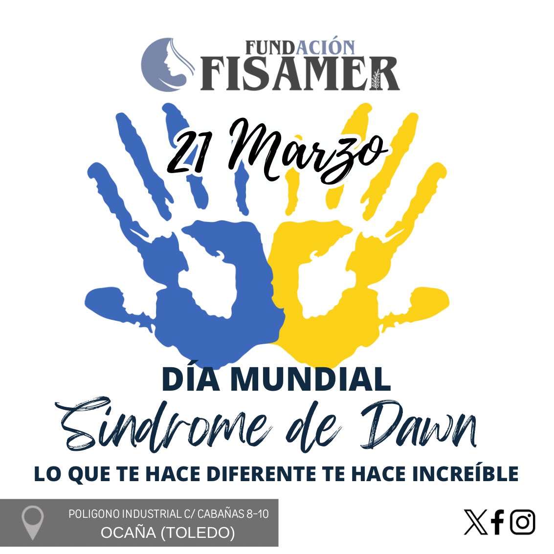 FFisamer's tweet photo. Todos somos capaces! todos tenemos diversidad funcional, y por ello, el mundo es más completo.

Fundación Fisamer
C/Cabañas 10 Ocaña (Toledo) https://t.co/DySh5WFDVo