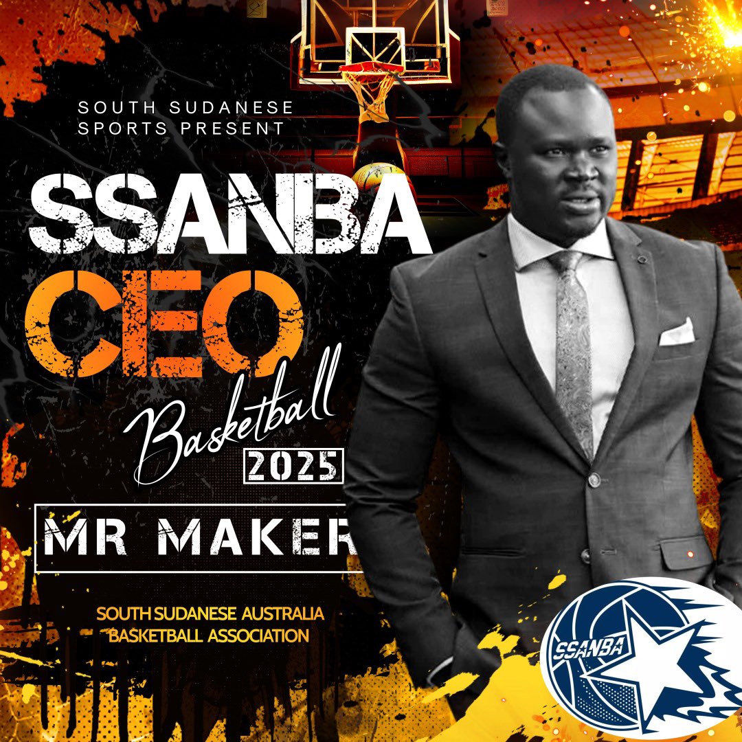 The South Sudanese Australian National Basketball Association (SSANBA) has announced the appointment of Mr. Maker Mayek as its new Chief Executive Officer. Mr. Mayek has been actively involved in the South Sudanese Australian basketball community 🇦🇺🇸🇸