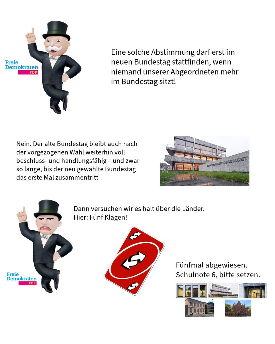 Simon Rock (@simonjrock) on Twitter photo <a href="/simpBVerfG/">Simplified Bundesverfassungsgericht</a> Ist hoffentlich so korrekt zusammengefasst
Bundesverfassungsgericht: 2 BvE 12/25
NRW: VerfGH 21/25
Hessen: Nr. 04/2025
BW: 1 GR 17/25
Bremen: St 1/25
MVP: LVerfG 5/25 e.A. <a href="/simpBVerfG/">Simplified Bundesverfassungsgericht</a> Ist hoffentlich so korrekt zusammengefasst
Bundesverfassungsgericht: 2 BvE 12/25
NRW: VerfGH 21/25
Hessen: Nr. 04/2025
BW: 1 GR 17/25
Bremen: St 1/25
MVP: LVerfG 5/25 e.A.