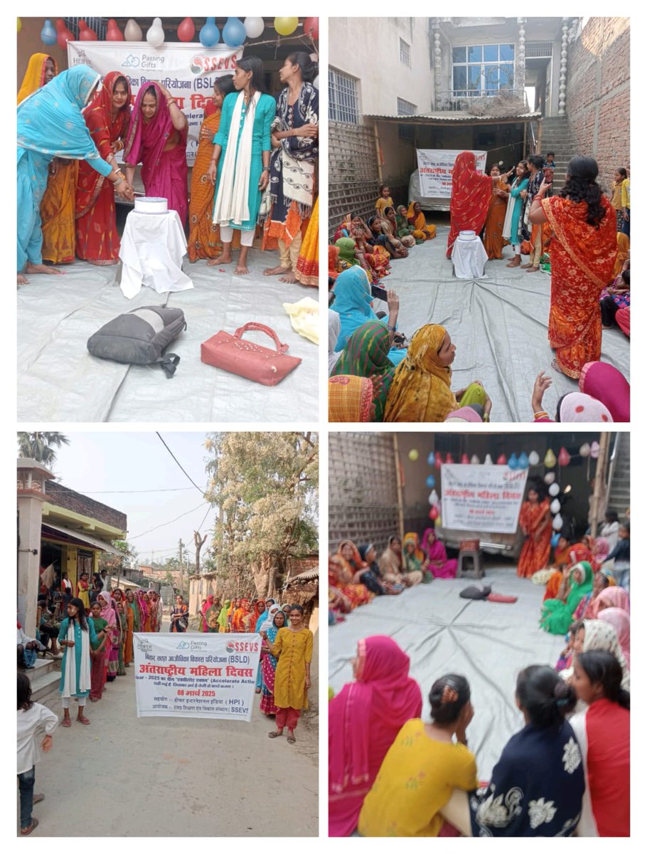 SsevsEvam's tweet photo. #IWD2025 – "Accelerate Action"

On Mar 8, SSEVS-Bisfi &amp; Heifer Int'l celebrated Women's Day across multiple panchayats with rallies &amp; discussions on rights, gender equality &amp; empowerment. Women leaders, ASHA, Anganwadi &amp; SHG members participated.

#WomenEmpowerment #SSEVS https://t.co/bhFZIOcOND
