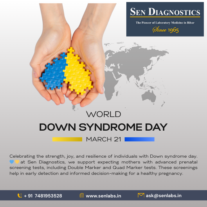 SenDiagnostics's tweet photo. 🌏💙💛 Celebrating World Down Syndrome Day! 💙💛🌏

Today, we honor the strength, joy, and resilience of individuals with Down syndrome. Every person is unique, and their abilities shine in their own beautiful way! 

#WorldDownSyndromeDay #InclusionMatters #PrenatalScreening https://t.co/pzrDjS8NEa