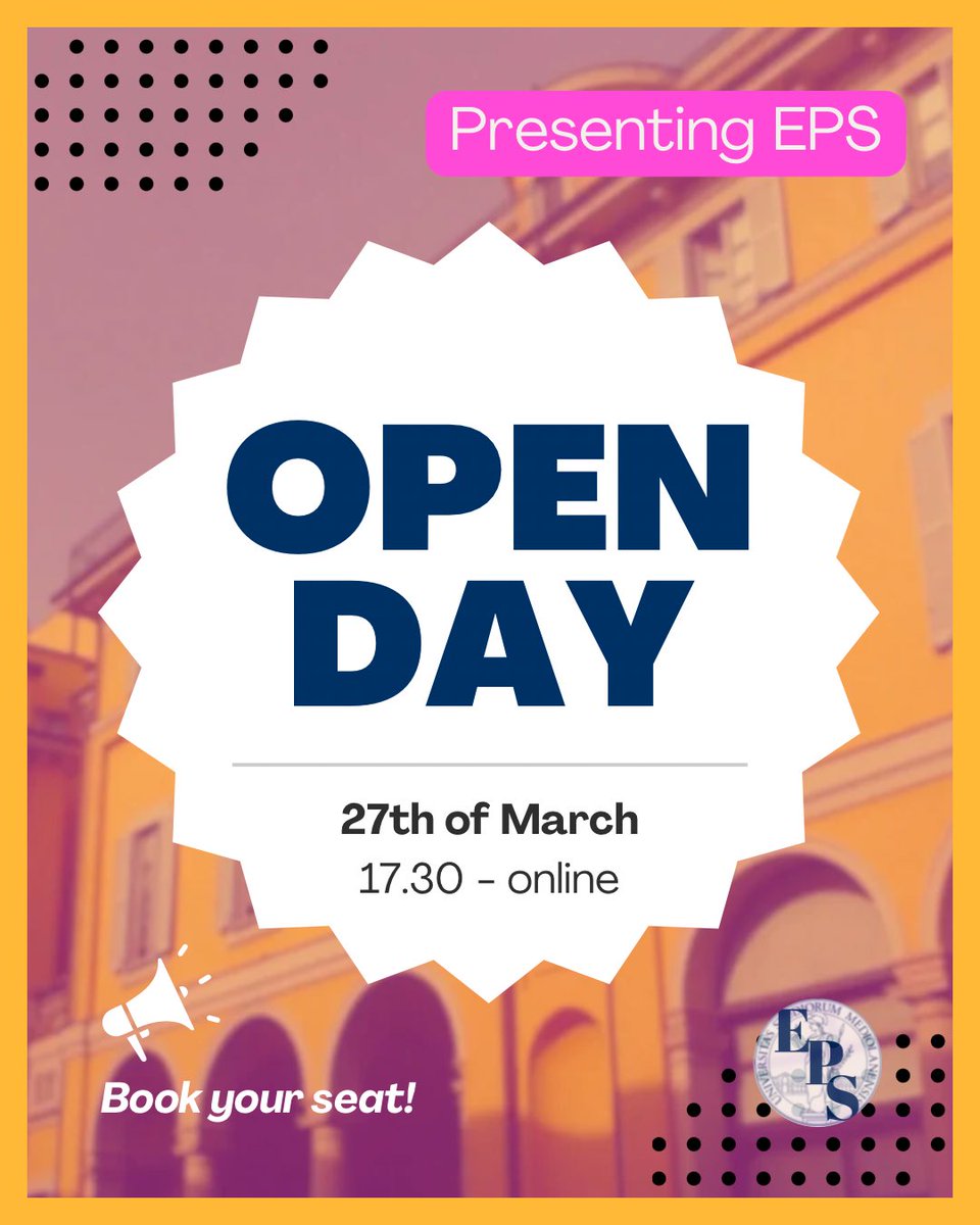 Save the date!
🗓Next Thursday, the 27th of March
The Department of Economics, Management and Quantitative Methods is going to present its Master's Degree Programs
❗️The event is online: be sure to book your seat!
👉You can find the detailed program here:
cosp.orientamentounimi.it/en/dettagli_ev…