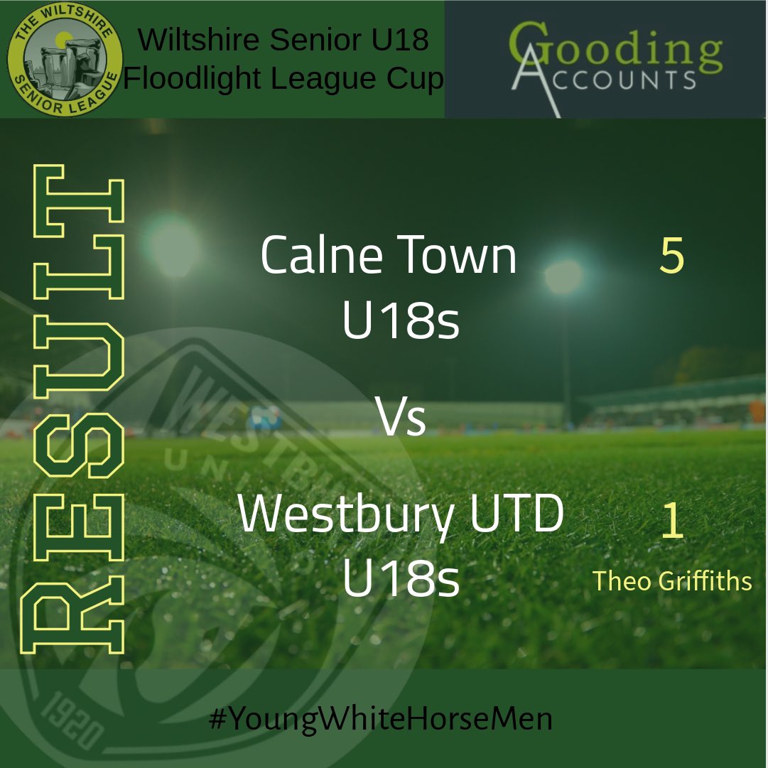 Westbury United U18’s (@westburyutd18) on Twitter photo FT: 5 v 1
Solid performance from the lads last night, it just wasn’t meant to be
Played some great football but <a href="/CTFC_U18/">CalneTown FC U18</a> ultimately took their chances and we didn’t
Thanks to all 3 <a href="/WiltsLeague/">Wiltshire Senior League</a> officials 🤝 and <a href="/CTFC_U18/">CalneTown FC U18</a> for their super hospitality 👊
#YoungWhiteHorseMen🐎 FT: 5 v 1
Solid performance from the lads last night, it just wasn’t meant to be
Played some great football but <a href="/CTFC_U18/">CalneTown FC U18</a> ultimately took their chances and we didn’t
Thanks to all 3 <a href="/WiltsLeague/">Wiltshire Senior League</a> officials 🤝 and <a href="/CTFC_U18/">CalneTown FC U18</a> for their super hospitality 👊
#YoungWhiteHorseMen🐎