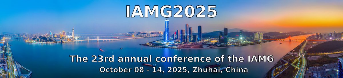 Abstract submissions for IAMG2025 close April 15th.

This year's conference focuses on the theme 'Data-driven Discovery in Geosciences'.

Submit an abstract and join us in Zhuhai on October 8-14th.

iamgconferences.org/iamg2025/