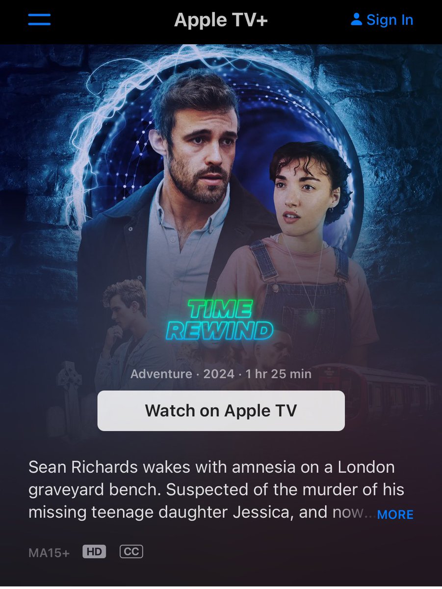 Excited to announce “Time Rewind” has just been released on Apple TV in 64 countries for pre-order including US, UK, Australia, NZ, Canada and most of Europe. 

tv.apple.com/au/movie/time-…