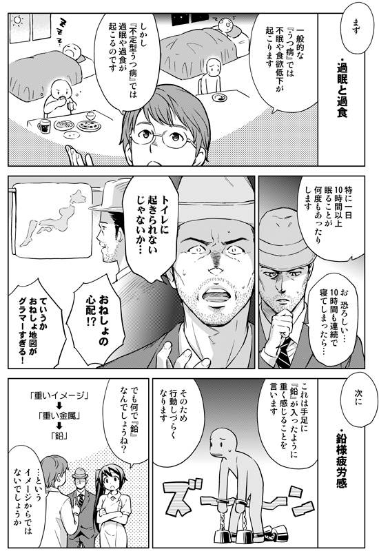 新型うつ病(不定型うつ病、時に適応障害)と、普通のうつ病の違い。 