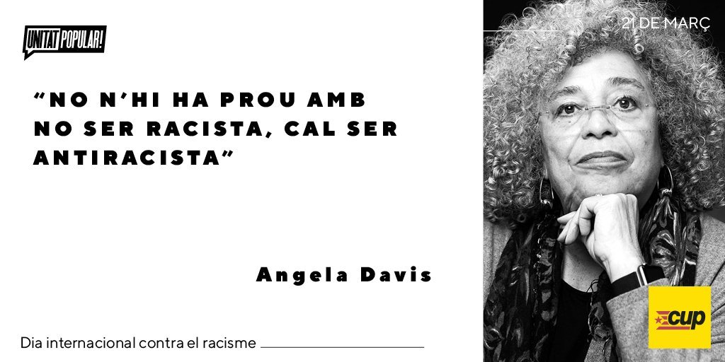 ✳️ Davant l'ofensiva d'odi, la xenòfoba, feixista i racista que vivim darrerament, cal combatre totes les formes de racisme per fer el món un lloc més just, sense desigualtats i sense discriminacions

21 de març, Dia Internacional contra el racisme