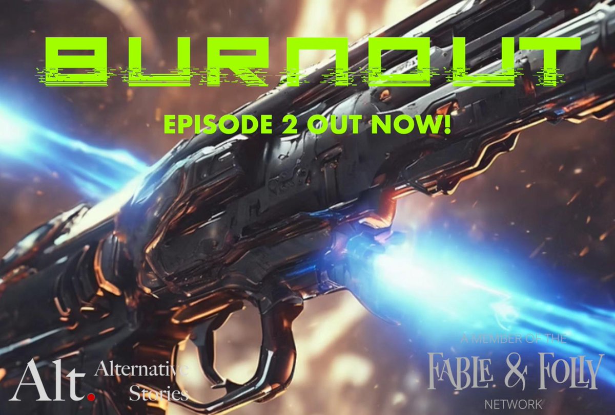 Alternative Stories (@storiesalt) on Twitter photo Episode 2 of our new #cyberpunk #audiodrama Burnout is out today! Written by Lewis Carter and
<a href="/emilyinkpen/">Emily Inkpen (she/her)</a>, Burnout is a sci fi thriller with incredible performances a great soundtrack and immersive sound design pod.link/1798982875 Episode 2 of our new #cyberpunk #audiodrama Burnout is out today! Written by Lewis Carter and
<a href="/emilyinkpen/">Emily Inkpen (she/her)</a>, Burnout is a sci fi thriller with incredible performances a great soundtrack and immersive sound design pod.link/1798982875