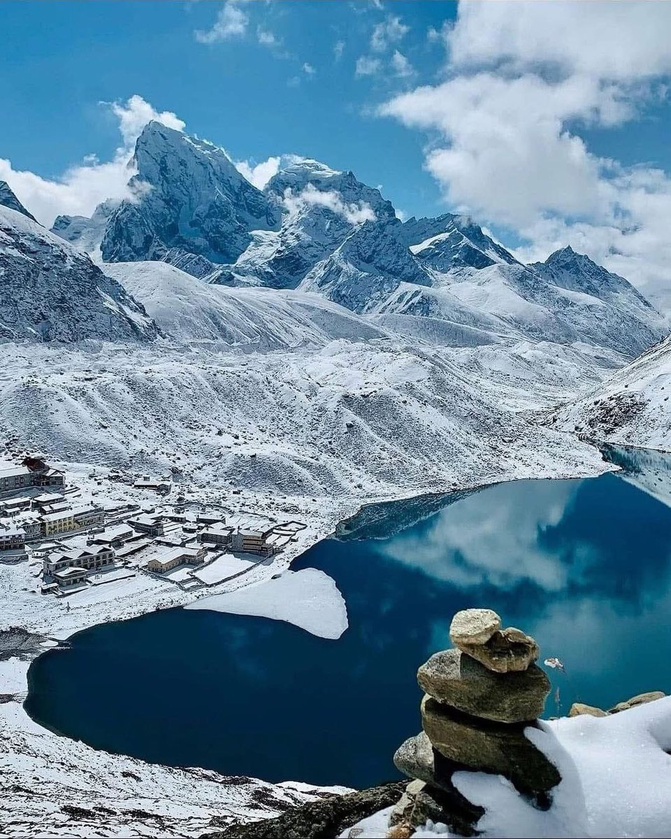 Gokyo Ri is a stunning peak in the Khumbu region of Nepal, standing at an elevation of 5,357 meters (17,575 feet). It offers breathtaking panoramic views. #gokyo #gokyotrek #gokyolakestrek #gokyoritrek #gokyovalley #gokyolake #gokyovalleytrek 
For details: trekinnepal.com