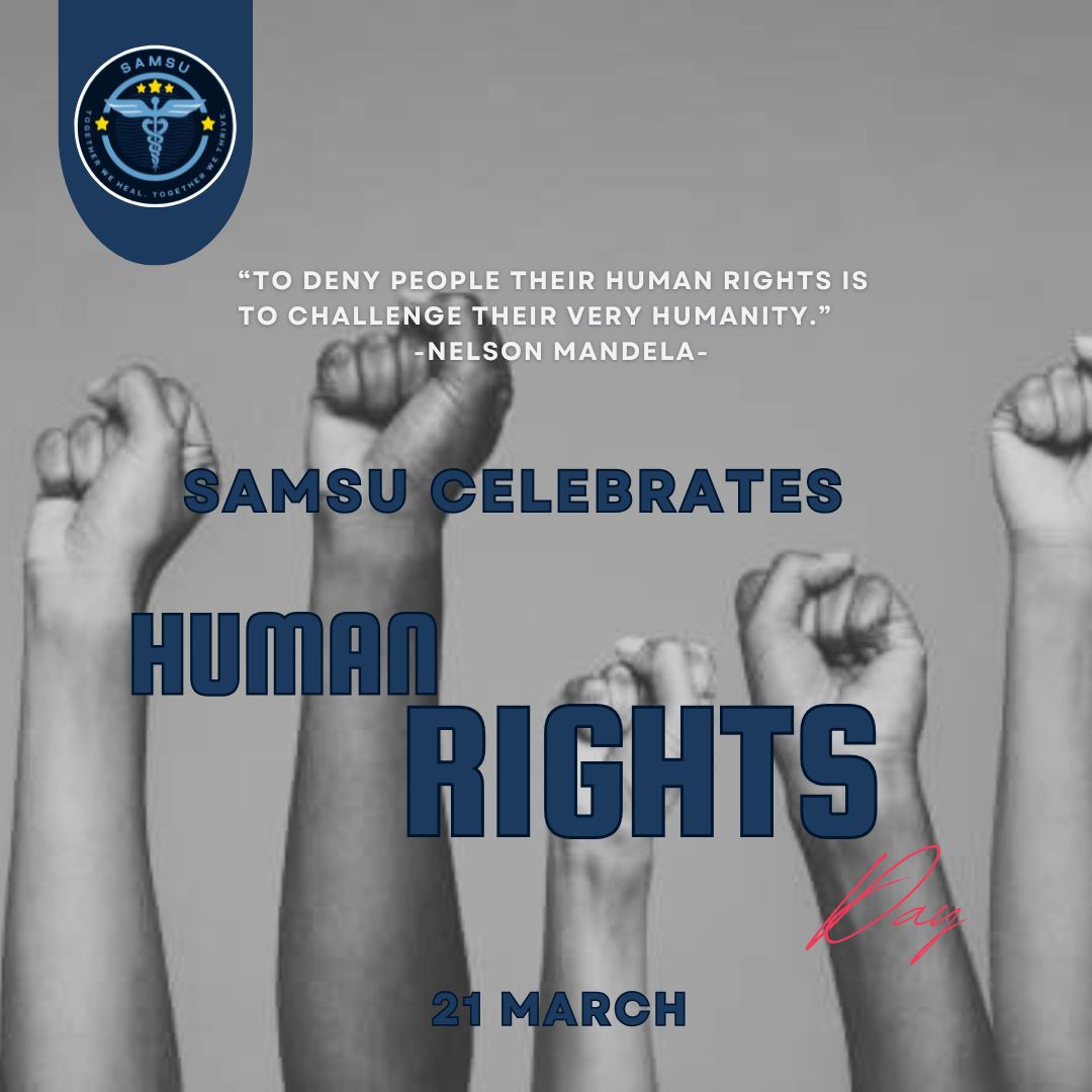 SAMSU on Human Rights Day:
"To deny people their human rights is to challenge their very humanity."  Nelson Mandela
Until NSFAS allowances for medical students align with the full academic year, the right to education, health, and dignity remains compromised.
#humanrightsday2025