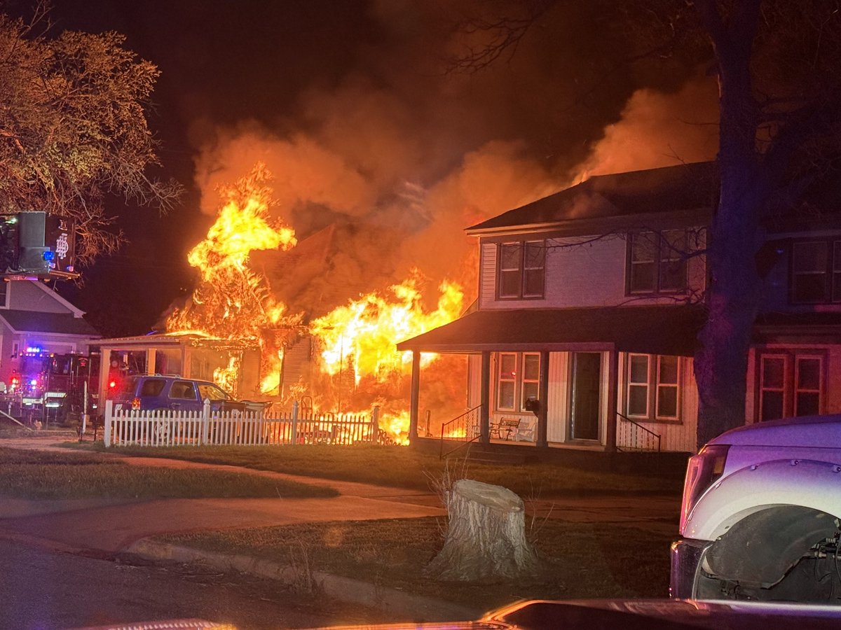 HFD working a structure fire with an exposure involved. All hands working