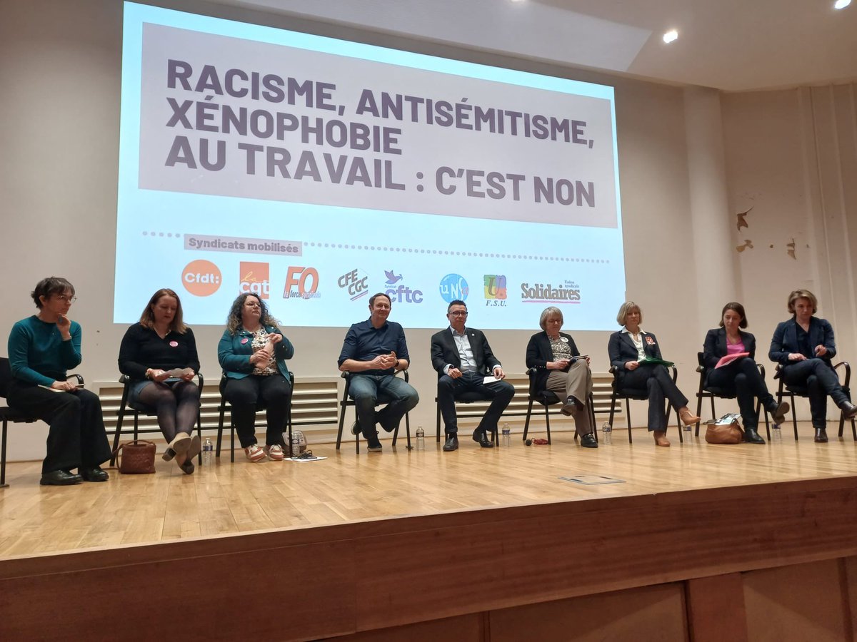 Ce 21 mars, à l’occasion de la journée internationale pour l’élimination de la discrimination raciale, l’intersyndicale lance une grande campagne de sensibilisation et d’action syndicale à destination des travailleurs et travailleuses.
#CFECGC